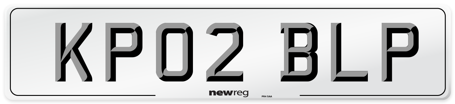 KP02 BLP Number Plate from New Reg